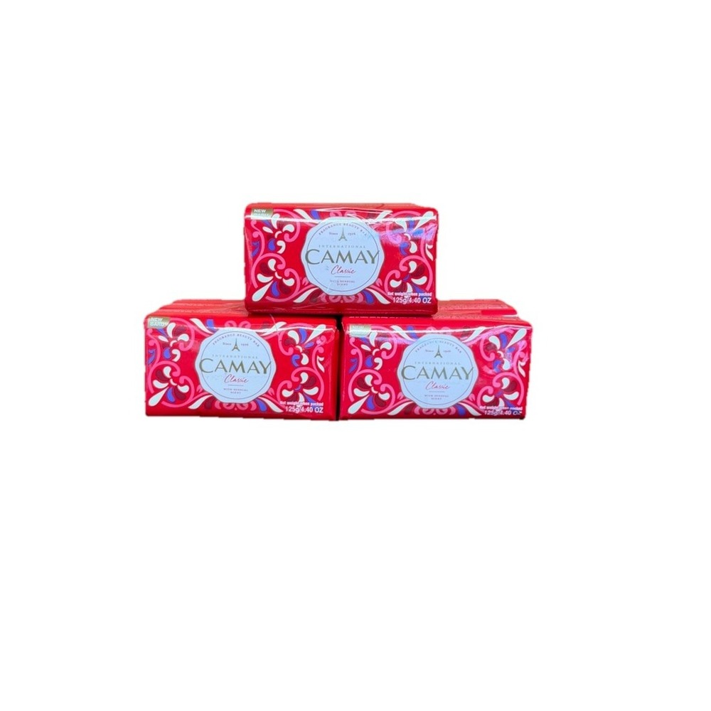 Camay Pink Romantic Sensual Scent Classic Nostalgic gift Bar Soap 3 Packs Of‎ 3